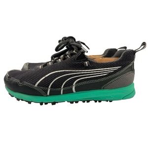 Puma Sport Lifestyle Ever track Women Black Turquoise Running Sneakers Sz‎ 2.5